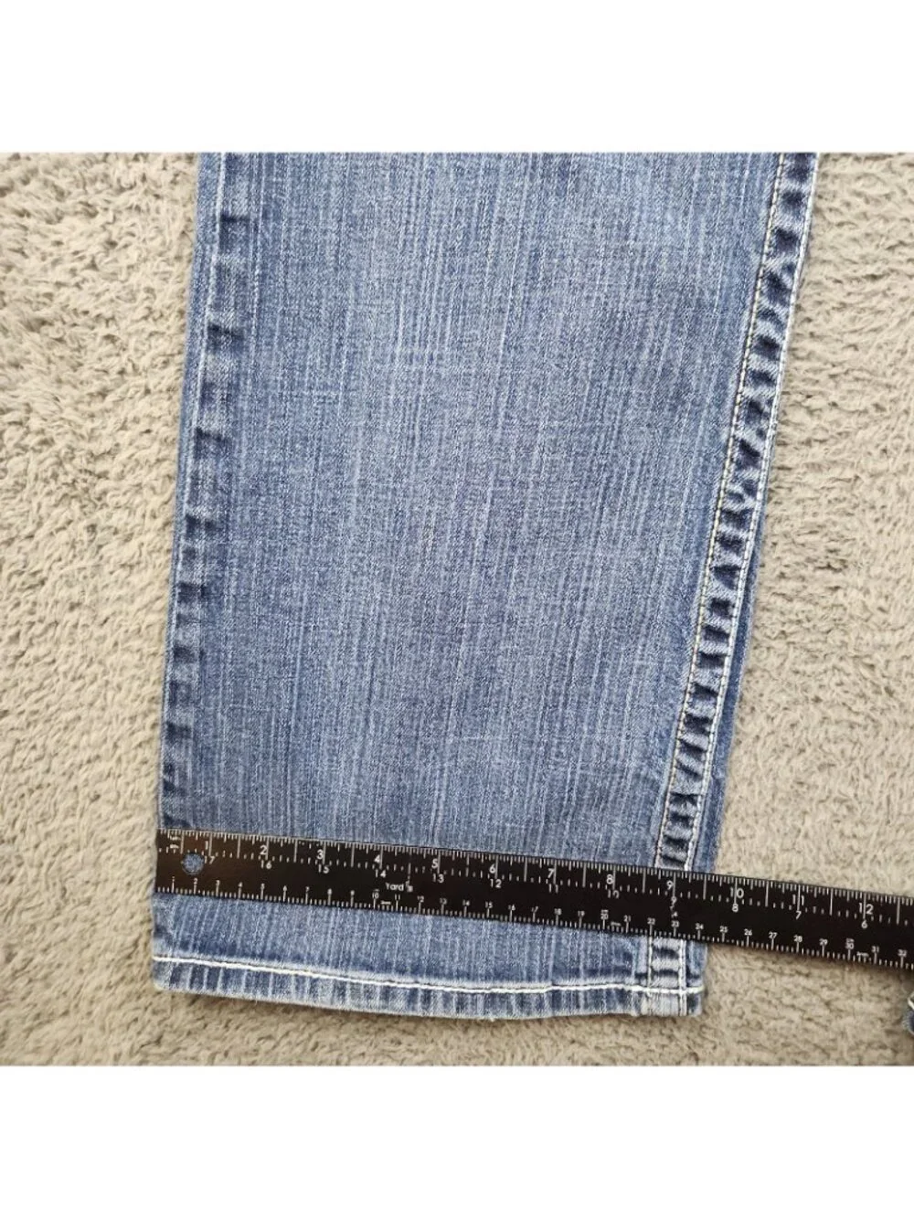 BKE Jeans Women's 34 x 30 Blue Denim Jeans Bootcut Cotton Stretch Drew Buckle - Picture 5 of 9